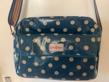 Cath Kidston Baby Changing Bag With Changing Mat & Bottle Holder Green Polka Dot