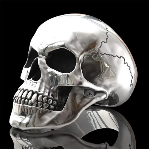 Men skull ring stainless - ring,