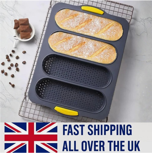 4slot baguette pan silicone - 4slot,