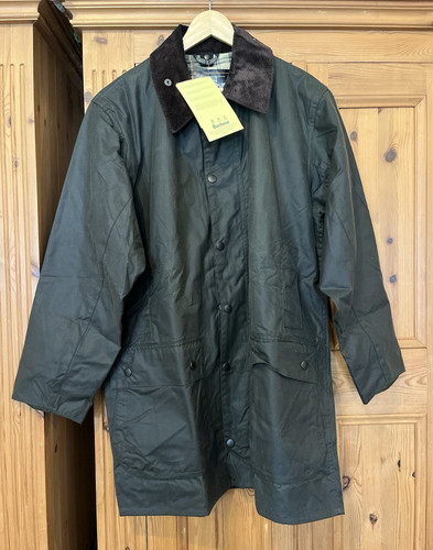 Barbour border green waxed - border,