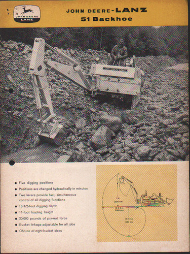 John deere lanz - deere-lanz, backhoe"