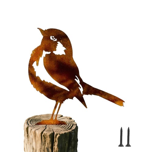 Metal robin bird - metal,