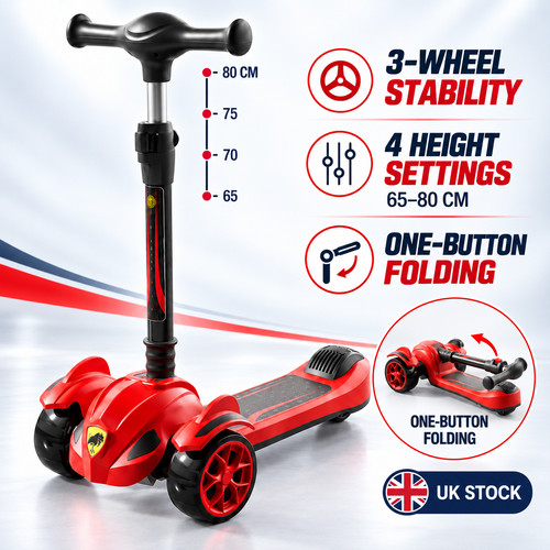 Kids wheel foldable push - 3,