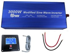3000W (6000W Peak) DC 24V - AC 240V POWER INVERTER  Truck Lorry Microwave kettle