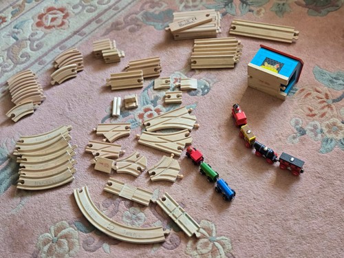 Wooden train set big - train,