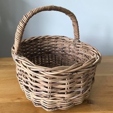 Vintage Oval Rattan Wicker