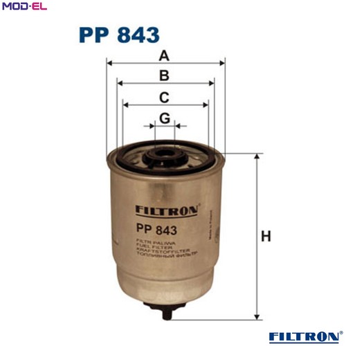 Fuel filter 843 - for, renault