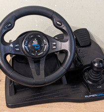 Subsonic Superdrive GS550 racing steering wheel pedals gear shifter for Xbox PC