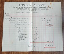1934 Lowden & Sons Statement -