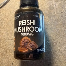 Reishi Mushroom Capsules - Potent 4000mg Mushroom Supplements 100% Fruiting Body