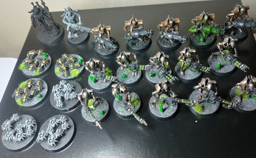 Part painted necrons army - painted,