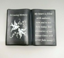 Slate Grey Memorial Book –