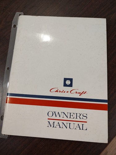 Chris craft owners manual - chris,