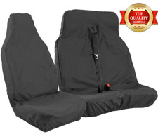 PEUGEOT EXPERT (02 >) Waterproof Black Custom Van SEAT COVERS 100% WATERPROOF