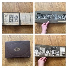 Antique photo album & newspaper cuttings 1 family bravery at sea-incredible find