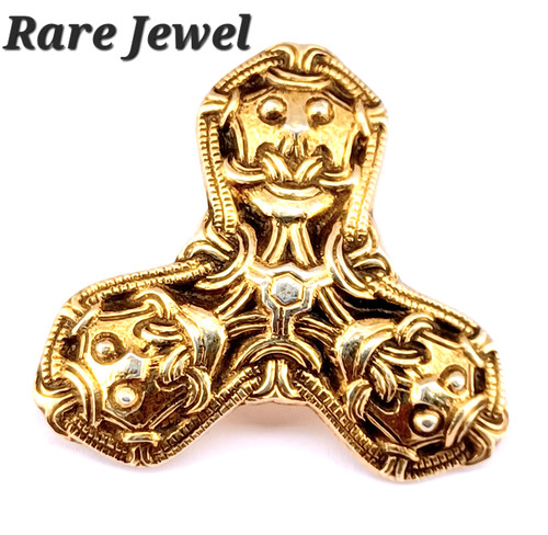 David andersen gold brooch - gold,