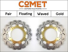 Yamaha FZ6 S2 600 S Fazer 2007-2010 [2x Front Comet WF-Series Gold Brake Discs]