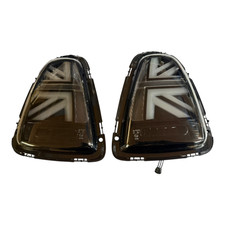 Fits MINI LED Tail Light Cooper Hatch R56 R57 R58 R59 Union Jack 07-13 Smoked