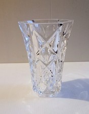 Cristal d'Arques France Crystal Flower Vase  24% Lead Crystal 7”