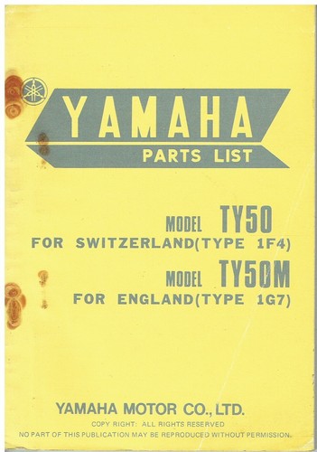 Yamaha ty50 ty50m - ty50, &