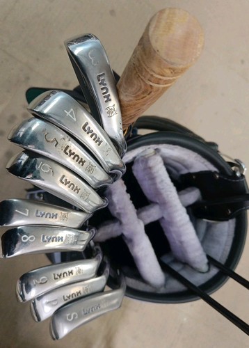 Lynx golf clubs and bag - bag, set