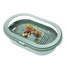 Turtle Reptile Habitat Crayfish Crab Aquarium Tank (Excluding Accessories)