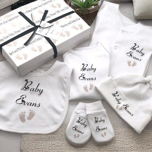 Personalised baby gift box set - baby,