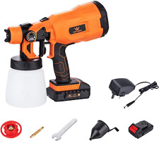 TOPWAY Cordless Paint Sprayer 18V with Battery, 800ml Wireless Electric Painting
