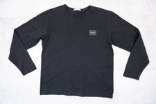 Dolce & Gabbana D&G Boys T Shirt Top Age 7-8 Yrs Black Long Sleeve Logo Plaque 