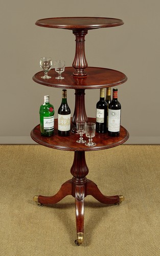 Antique mahogany dumb - mahogany,