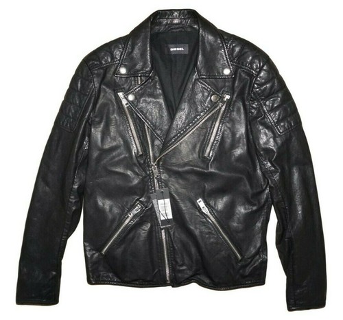 Diesel pusmir leather jacket - r-pusmir,