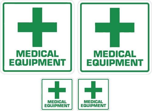 Medical equipment stickers - medical, x6