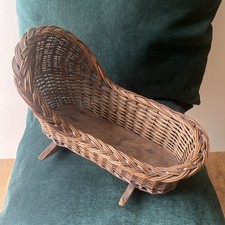 Brown Wicker Rocking Dolls