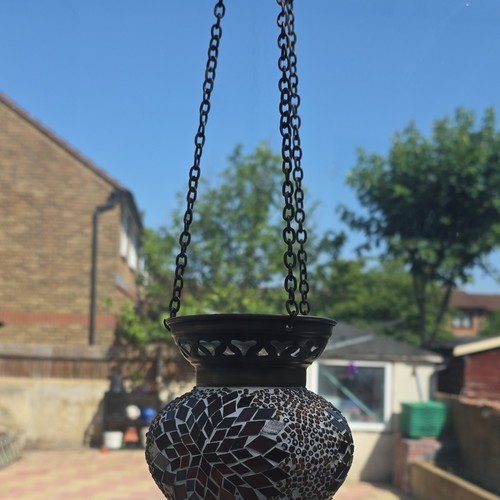Moroccan mosaic glass hanging - mosaic,