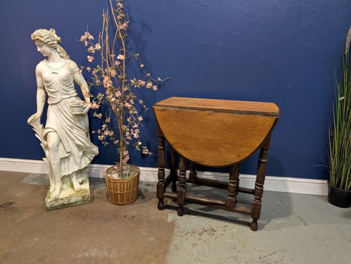 Victorian oak drop leaf - victorian, table