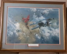 Encounter with the Red Barron Frank Wootton Signed Limited Edition Print Framed
