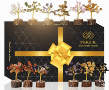12 Mini Chakra Gemstone Trees