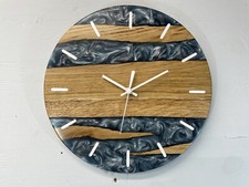 English Oak Wall Clock With