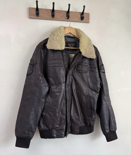 Leather aviator flying - aviator, bomber