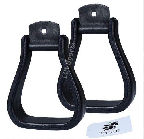 Horse western stirrups leather - horse,
