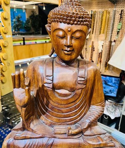 Large wooden hand carved - ,