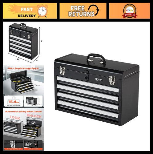 Portable metal tool box - portable,