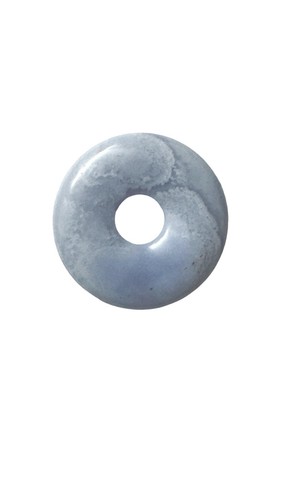 Blue lace agate - blue, donut