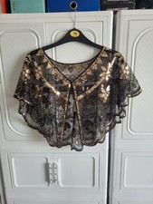 1920s Sequin Shawl Wrap Gatsby