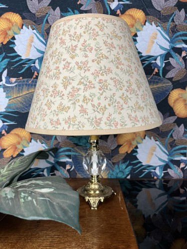 Vintage floral cone lampshade - cone,