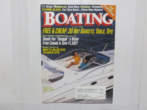 Boating magazine august - magazine, 2000