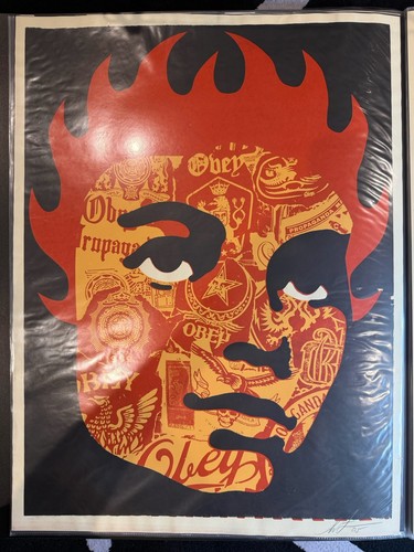 Obey giant collage girl paster - collage,