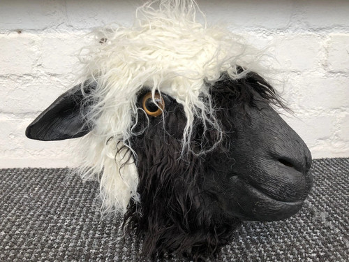 Woolly sheep head mask latex - sheep,