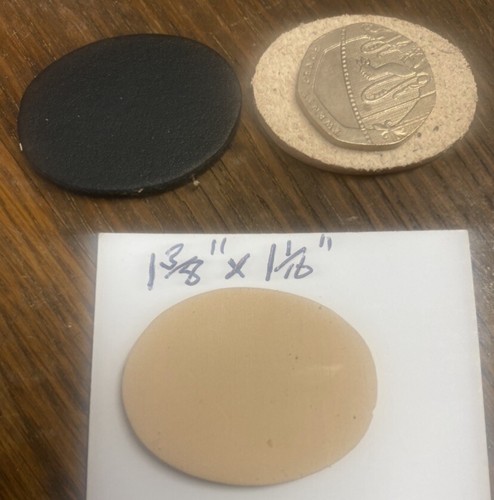 10x leather oval - oval, blanks