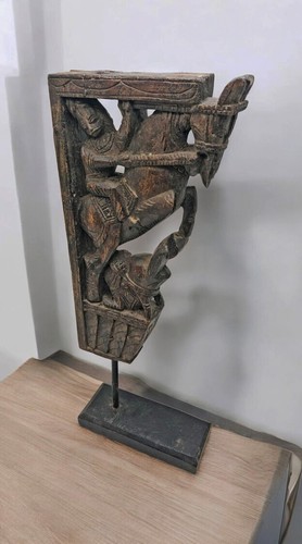 Antique wooden horse with - antique,
